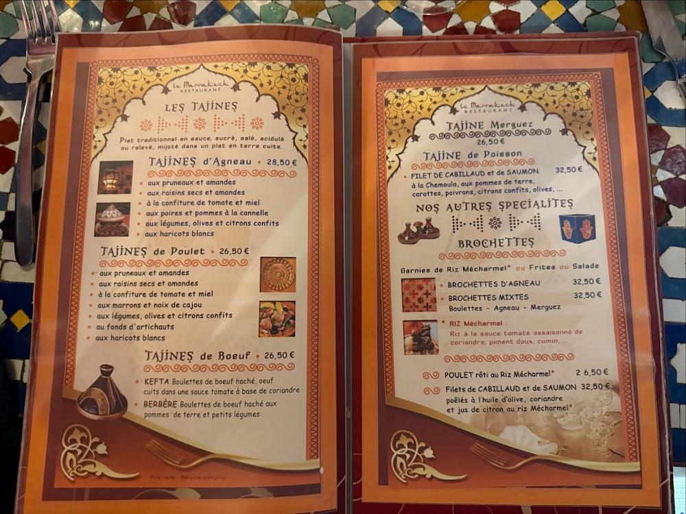Le Marrakech - Menu Image 3