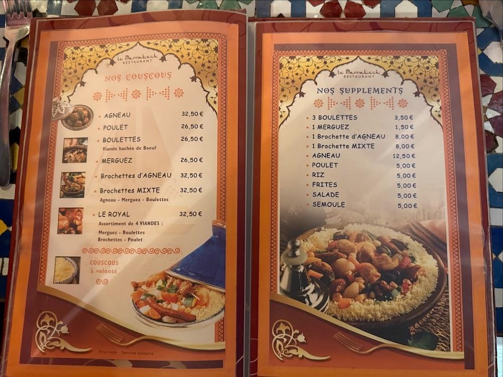 Le Marrakech - Menu Image 4